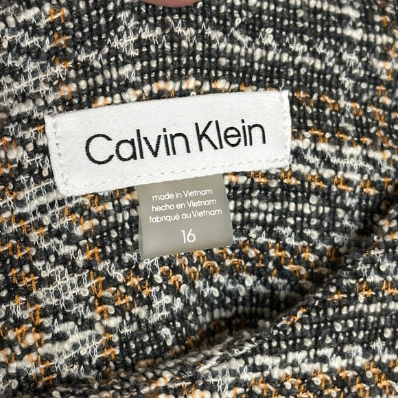 Like New Calvin Klein Plaid Dress Size 16 - Picture 3 of 5